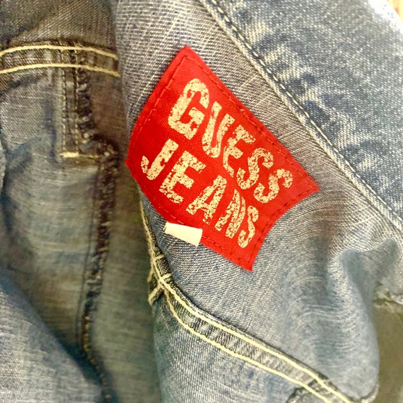 Vintage Guess Jeans Trucker Jacket Medium Coat - Picture 7 of 9